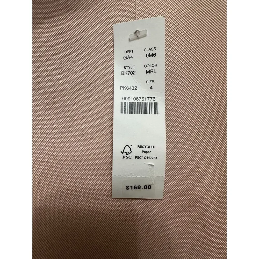 J.Crew Blush Mini Dress | Size 4 | NWT